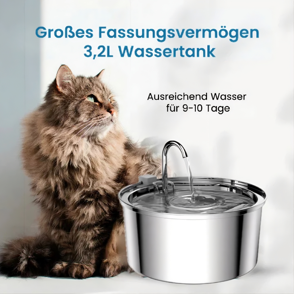 KittyKaiser® Katzenbrunnen (Edelstahl)