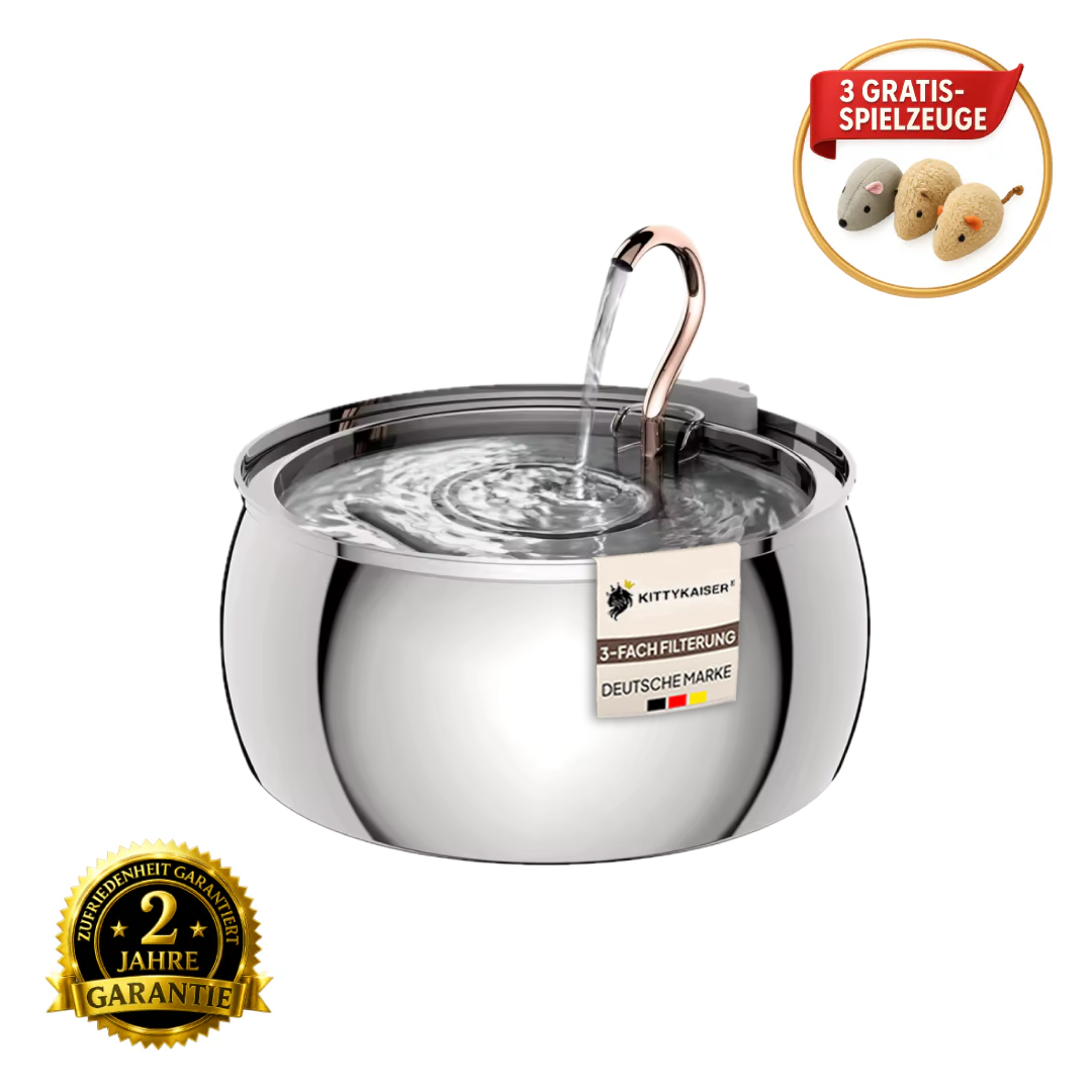 KittyKaiser® Katzenbrunnen (Edelstahl)