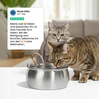 KittyKaiser® Katzenbrunnen (Edelstahl)