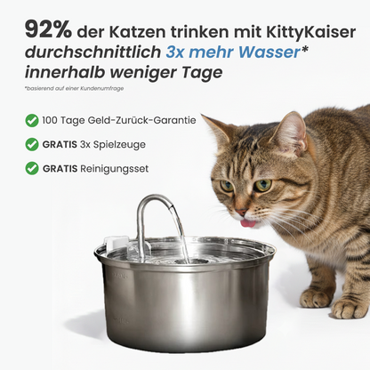 KittyKaiser® Katzenbrunnen (Edelstahl)